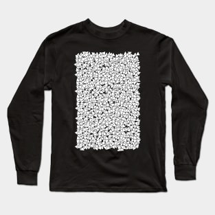 Dazzling Black and White Triangle Pattern Long Sleeve T-Shirt